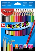MAPED színes ceruza készlet, háromszögletű, Color`Peps, 36 db-os